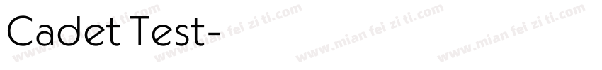Cadet Test字体转换